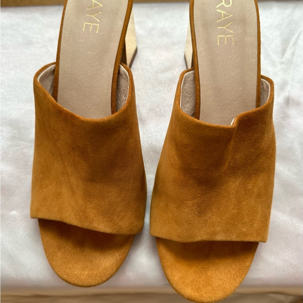 RAYE Suede Cody Mule Open Toe SIZE 7